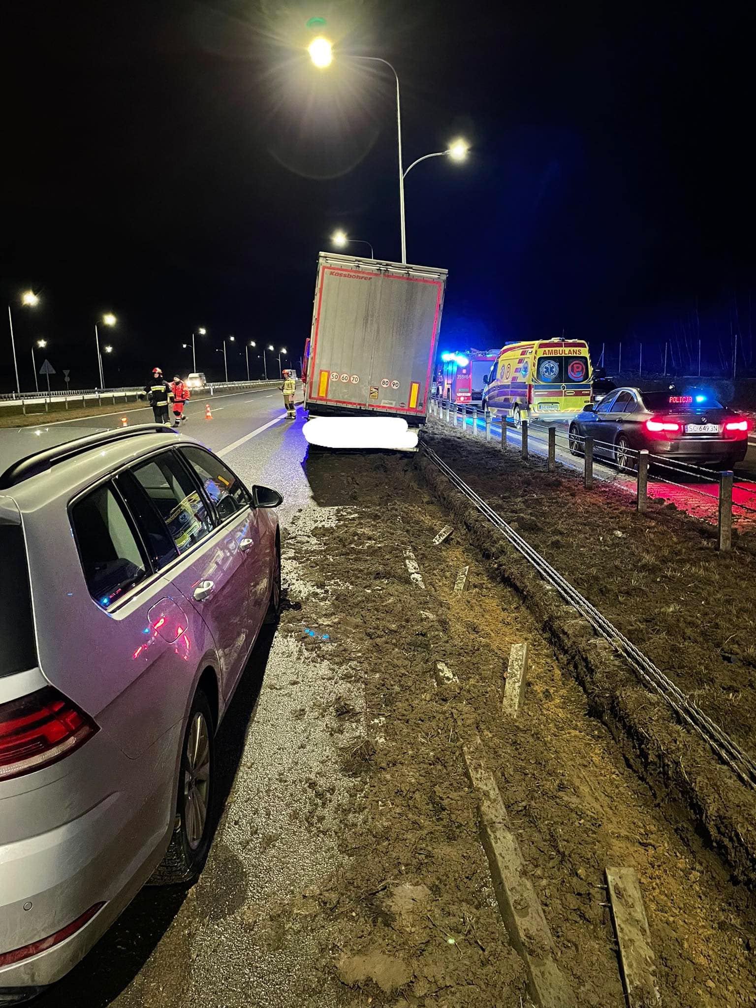 Tragiczny wypadek na A1 pod Częstochową Nie żyje kierowca ciężarówki